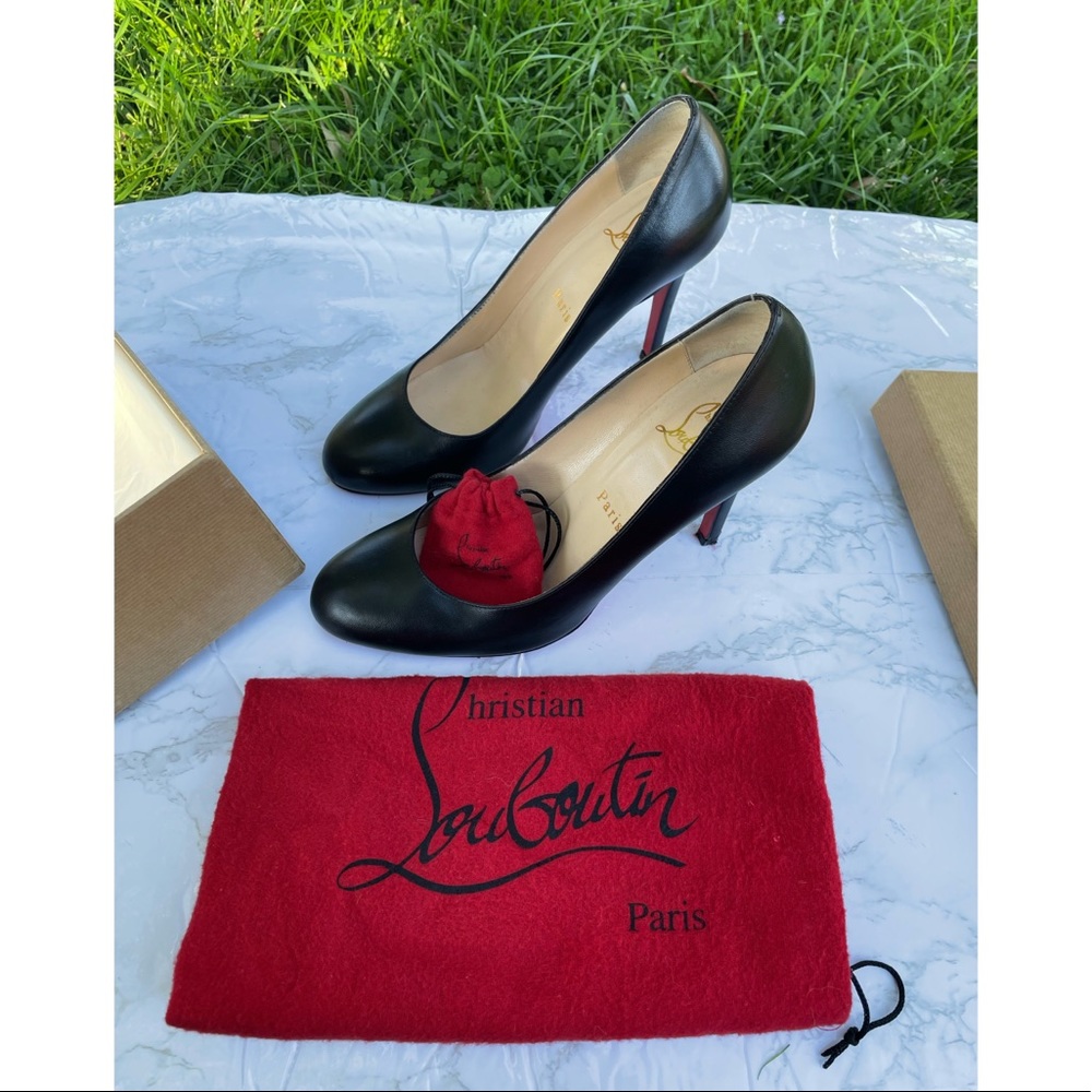 Christian Louboutin Black Heels with Red Soles